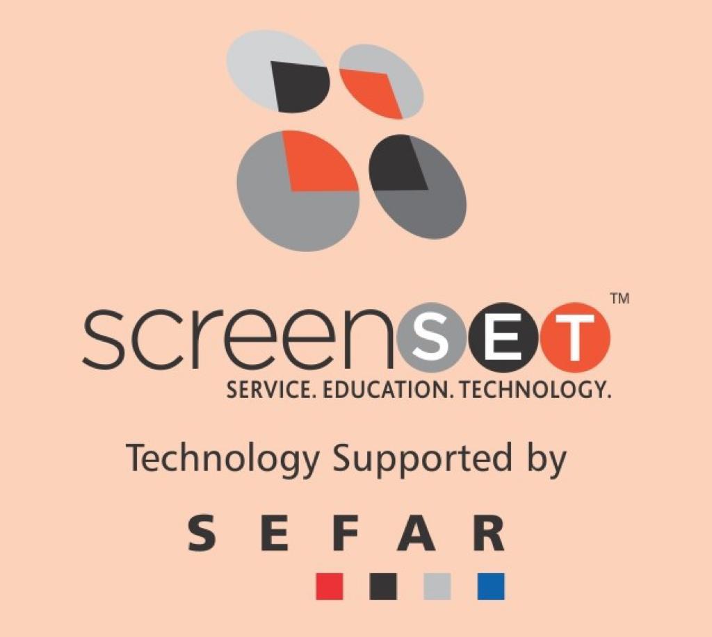 Screen set logo